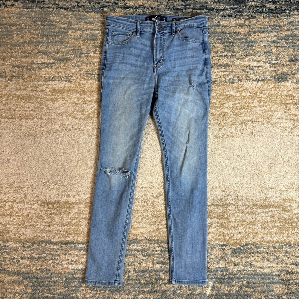 Hollister Jeans Women 7S 28x28 Blue High Rise Super Skinny Soft Stretch Pants